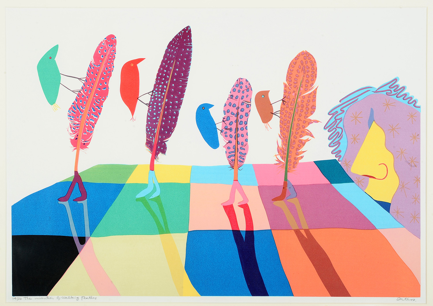 The Invention of Walking Feathers by Walter Battiss